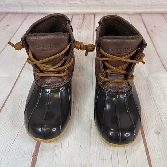 Sperry Top-Sider Saltwater Duck Brown Boots Toddlers Size 6 - Picture 6 of 9